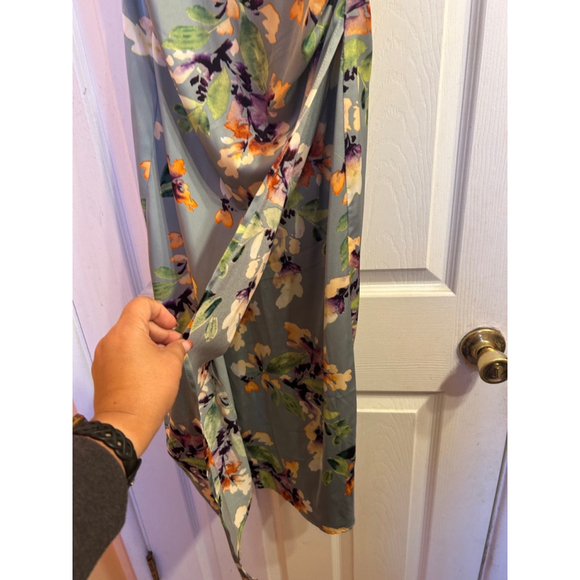 Women's re:named Floral Blue Dress Size S - Picture 8 of 8